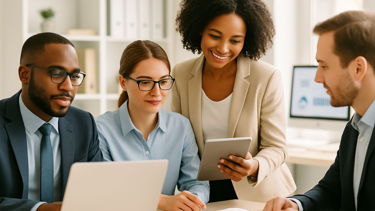 business analisten werken samen aan een actieplan
